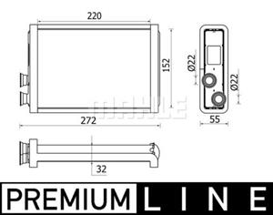 mahleoriginal Wärmetauscher, Innenraumheizung Mahle Original AH 37 000P