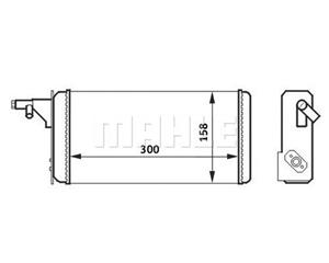 mahleoriginal Wärmetauscher, Innenraumheizung Mahle Original AH 40 000S