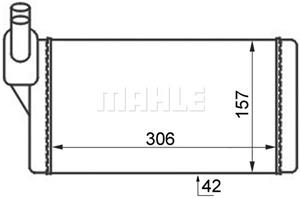 mahleoriginal Wärmetauscher, Innenraumheizung vorne Mahle Original AH 47 000S