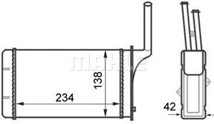 Citroen Kachelradiateur, interieurverwarming