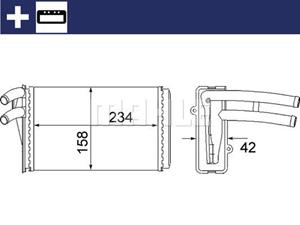 mahleoriginal Wärmetauscher, Innenraumheizung Mahle Original AH 54 000S