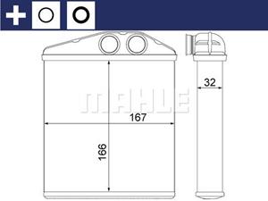 mahleoriginal Wärmetauscher, Innenraumheizung Mahle Original AH 6 000S