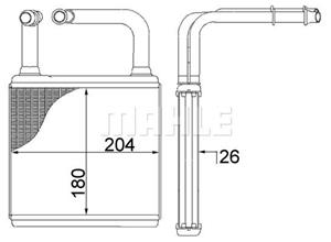 mahleoriginal Wärmetauscher, Innenraumheizung Mahle Original AH 78 000S