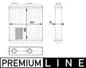 mahleoriginal Wärmetauscher, Innenraumheizung Mahle Original AH 81 000P