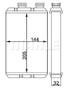 mahleoriginal Wärmetauscher, Innenraumheizung Mahle Original AH 86 000S