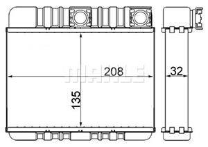 mahleoriginal Wärmetauscher, Innenraumheizung Mahle Original AH 87 000S