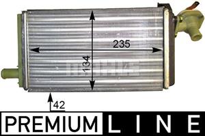 Mercedes-Benz Kachelradiateur, interieurverwarming