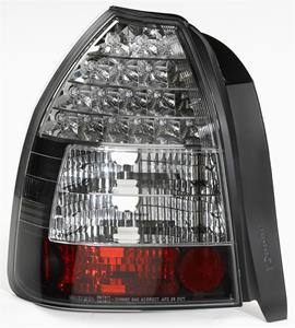 Honda Set LED Achterlichten passend voor  Civic HB 3-deurs 1996-2001 - Zwart