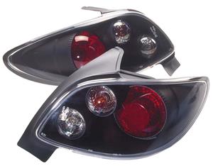 Peugeot Set Achterlichten passend voor  206 excl. CC/SW - Zwart