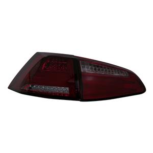 Volkswagen Set LED Achterlichten passend voor  Golf VII 3/5-deurs 2012- - Rood/Smoke