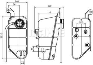 mahleoriginal Ausgleichsbehälter, Kühlmittel Mahle Original CRT 118 000S