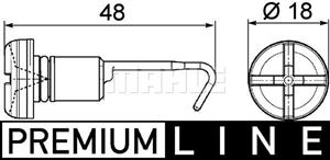 mahleoriginal Schraube, Kühlerverschluss Mahle Original CRX 49 000P