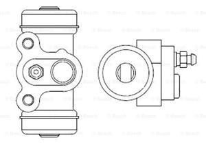 Radbremszylinder Bosch F 026 002 390