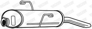 Endschalldämpfer hinten Walker 22870