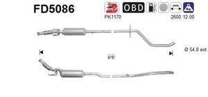 Ruß-/Partikelfilter, Abgasanlage AS FD5086