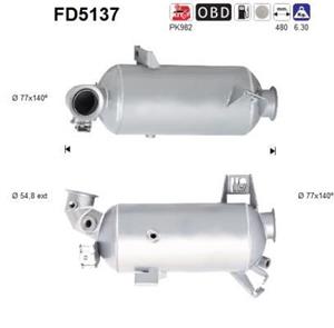 Ruß-/Partikelfilter, Abgasanlage AS FD5137