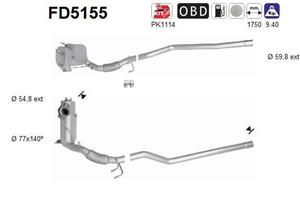 Ruß-/Partikelfilter, Abgasanlage AS FD5155