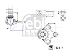 Trag-/Führungsgelenk FEBI BILSTEIN 183617