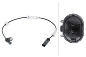 Sensor, Raddrehzahl Vorderachse Hella 6PU 012 679-891