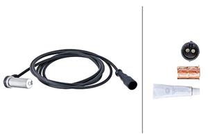 Sensor, Raddrehzahl Vorderachse Hella 6PU 230 048-331