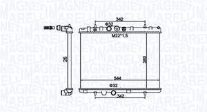 magnetimarelli Kühler, Motorkühlung Magneti Marelli 350213156100