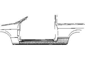 Daihatsu Plaatwerkdeel Daih Char 83-85 Dorpel