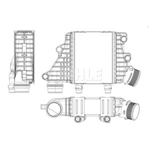 Mahle Intercooler BEHR  CI 412 000P