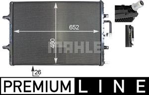 Mahle Lage temperatuurkoeler, Intercooler BEHR  CIR 2 000P