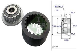 Volkswagen Vrijlooppoelie dynamo