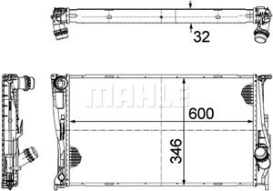 mahleoriginal Kühler, Motorkühlung Mahle Original CR 1085 000P