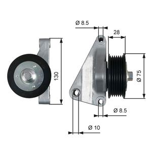 Mazda Geleide rol/omdraairol v-snaren