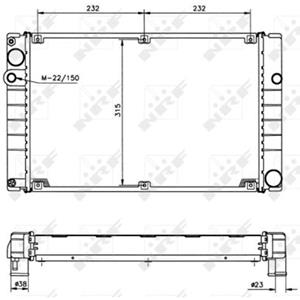 Nrf Radiateur  51364