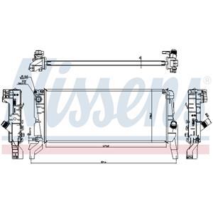 Nissens Radiator, motorkoeling  606246