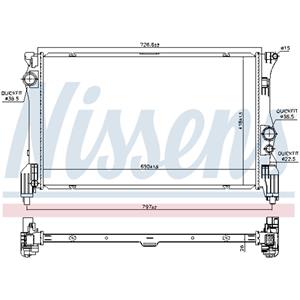 Nissens Radiator, motorkoeling  606453