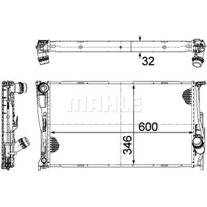 Mahle Radiator, motorkoeling BEHR  CR 1084 000P