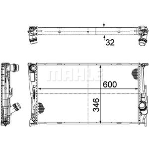 Mahle Radiator, motorkoeling BEHR  CR 1085 000P