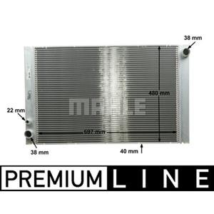 Mahle Radiator, motorkoeling BEHR  CR 1204 000P