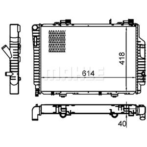 Mahle Radiator, motorkoeling  CR 485 000S