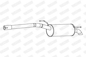Endschalldämpfer Walker 25299