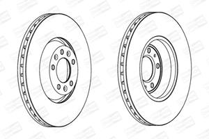 Champion Bremsscheibe Vorderachse  563031CH-1