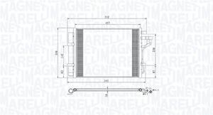 Magneti Marelli Kondensator, Klimaanlage  350203802000