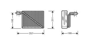 Van Wezel Verdampfer, Klimaanlage  0300V148