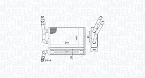 Ford Kachelradiateur, interieurverwarming