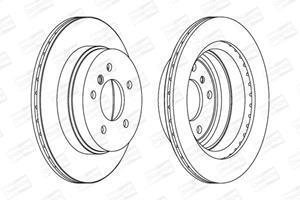 Champion Bremsscheibe Hinterachse  562442CH
