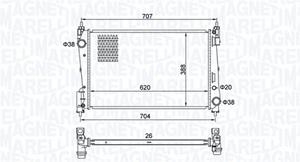 Magneti Marelli Kühler, Motorkühlung  350213385000