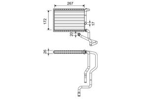 Honda Kachelradiateur, interieurverwarming