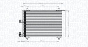 Magneti Marelli Kondensator, Klimaanlage  350203839000