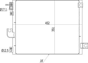 HART Kondensator, Klimaanlage  614 526