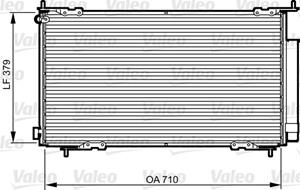 Valeo Kondensator, Klimaanlage  814225