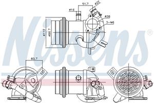 Kühler, Abgasrückführung Nissens 989424